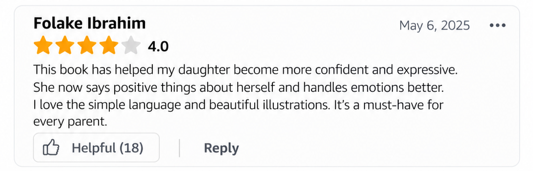 Feedback from a mother using the cards
